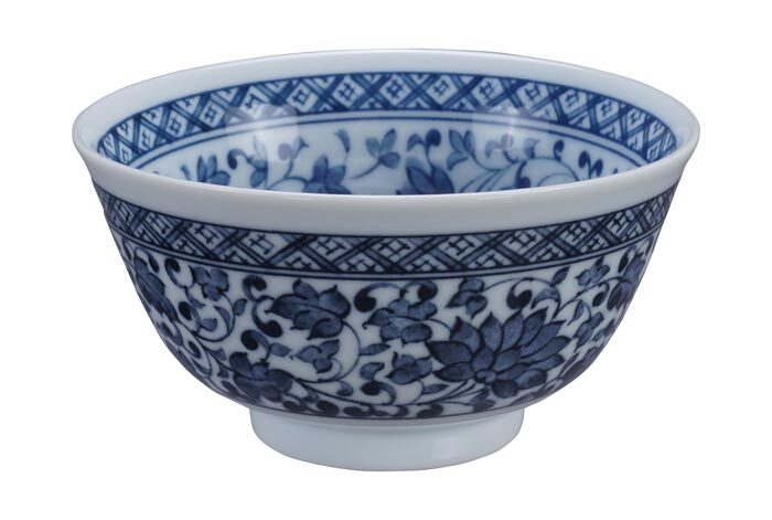 Bol Bleu / Blanc - Bols Mixtes - 12,7 x 6,8 cm 400 ml