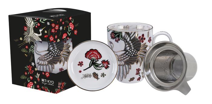 Tasse Blanc avec filtre - Grue mythique - 350ml