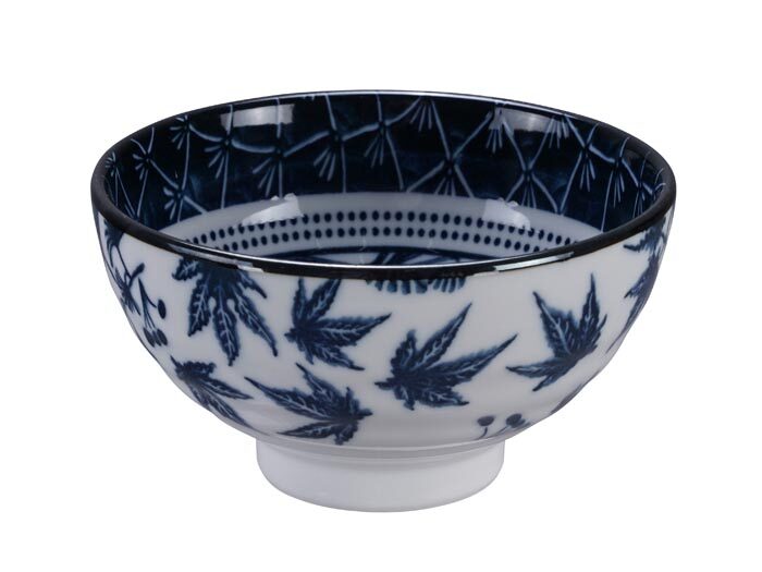 Bol Gingko Bleu / Blanc - Flora Japonica - 12 x 6,3 cm 300 ml