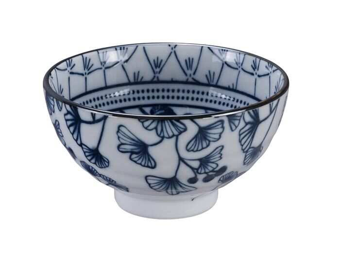 Bol Bleu / Blanc Ivy - Flora Japonica - 12 x 6,3 cm 300 ml