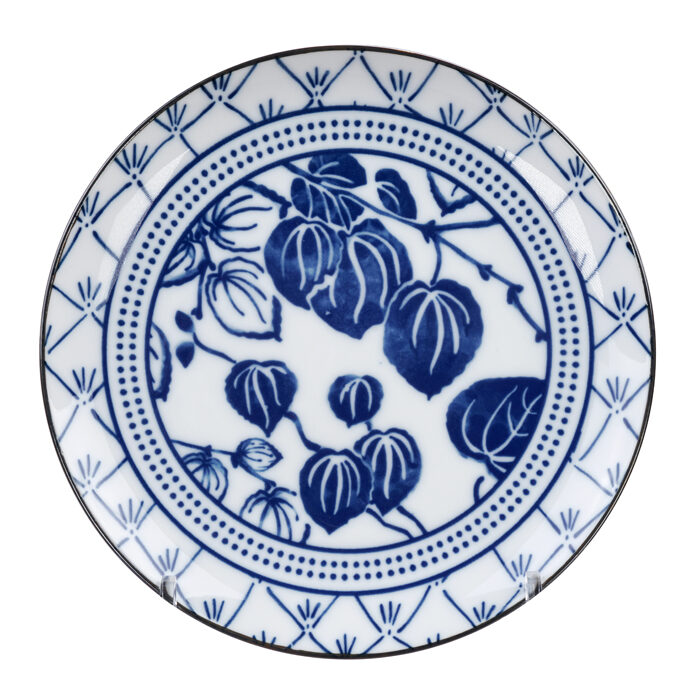 Assiette Bleu / Blanc Ivy - Flora Japonica - 20,6 x 2,2 cm