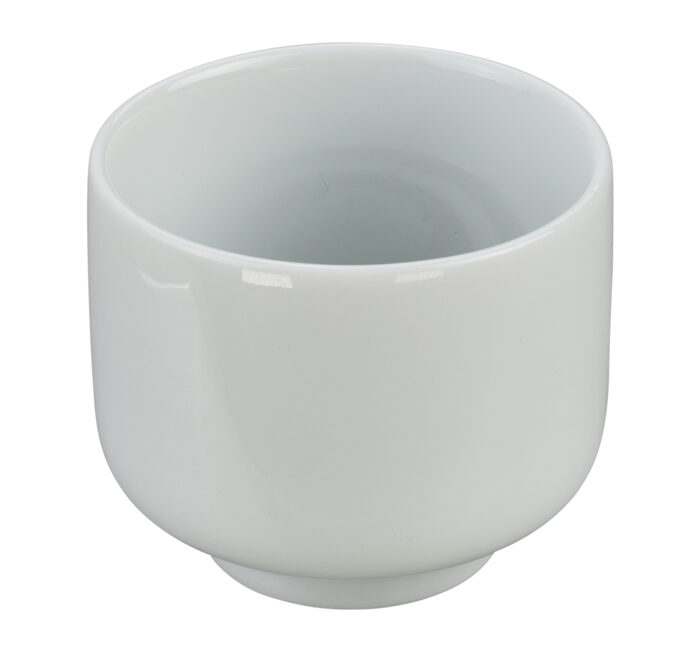 Échantillon blanc tasse à saké - 5 x 4,3 cm 45 ml