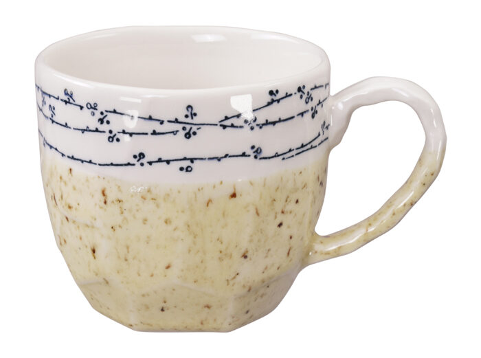 Tasse à la main jaune / Blanc - 8,7 x 8 cm 300 ml