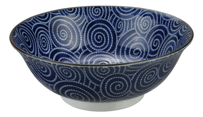 Bol Bleu / Blanc - Bols Mixtes - 20,3 x 8 cm 1000 ml