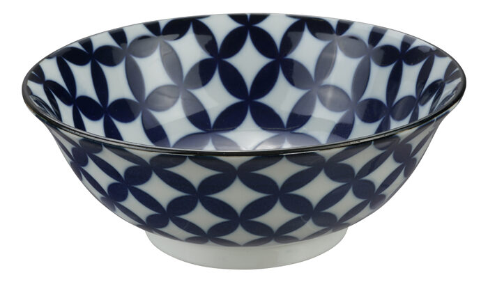 Bol Bleu / Blanc - Bols Mixtes - 20,3 x 8 cm 1000 ml