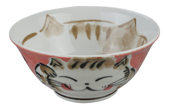 Bol rouge - Kawaii - 15 x 7 cm 500 ml