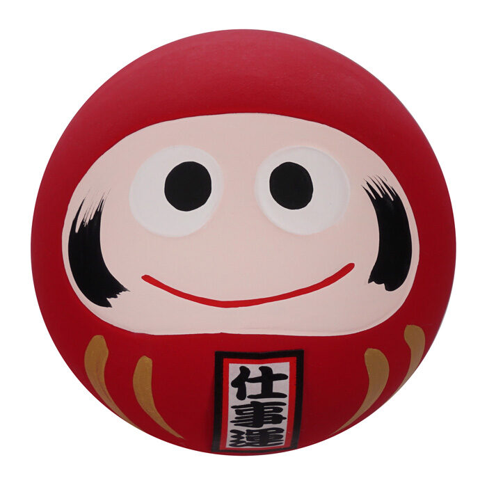 Poupée Daruma Rouge - 6 x 6 x 6 cm