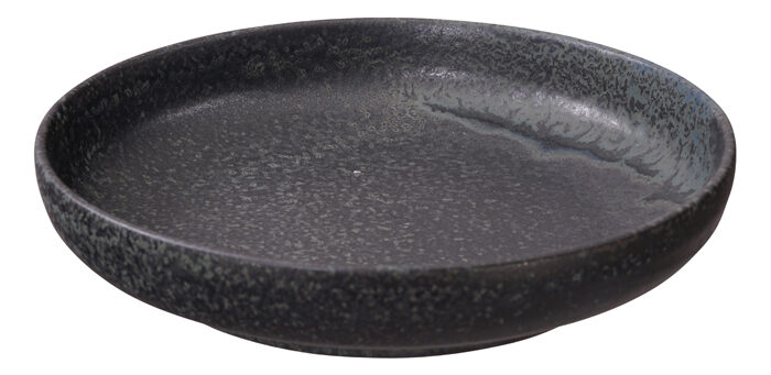 Assiette noire mate - Onyx Noir - 20 x 4,2 cm