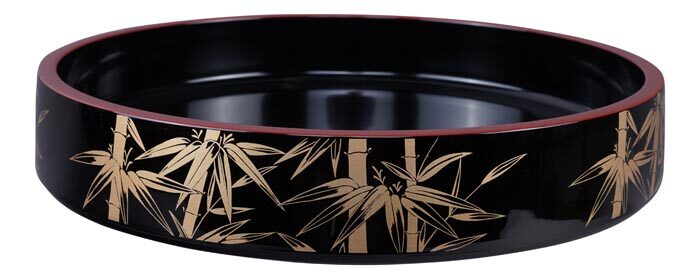 Sushi Oke Noir / Rouge - Laque - 33 x 6 cm