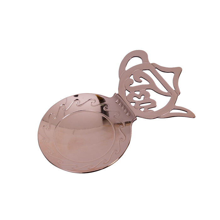 Cuillère à thé en or rose pour cuillère à thé - 5 x 8 cm