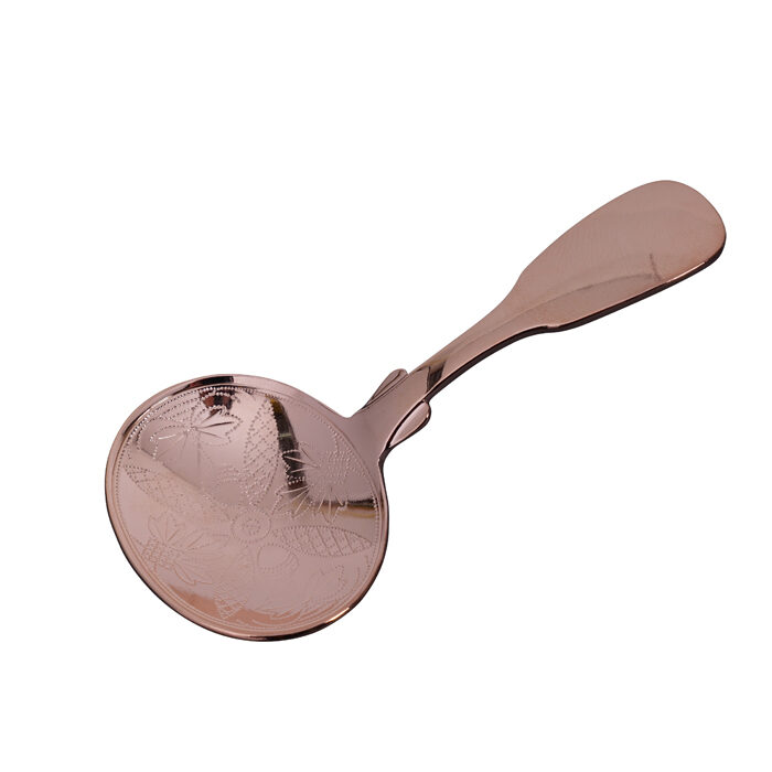 Cuillère à thé en chêne rose doré - 4,5 x 9,5 cm