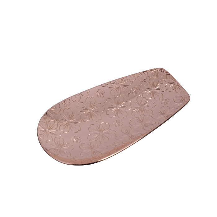 Cuillère en or rose pour seau à thé sakura - 4 x 7,9 cm
