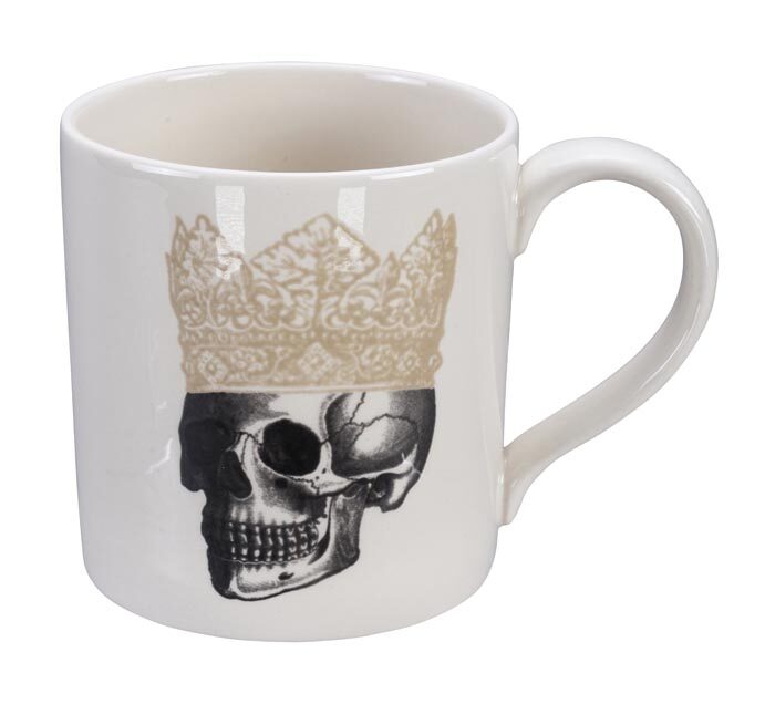 Tasse Noir / Blanc - Crâne - 9 x 9,3 cm 400 ml