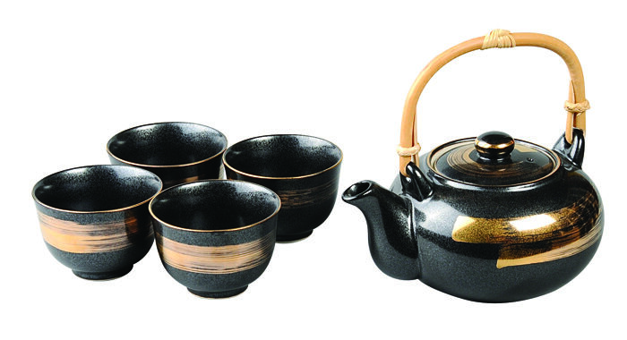 Service à thé noir mat - Tetsu Kessho Matte - 17,5 x 14,5 x 10 cm 600 ml