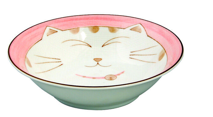 Bol Rose - Chat Kawai - 16,5 cm 450 ml