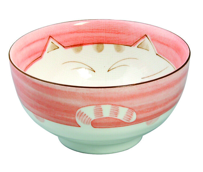 Bol Rose - Chat Kawai - 16cm 800ml