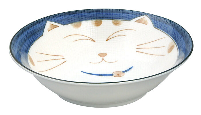 Bol Bleu - Chat Kawai - 16.5cm 450ml