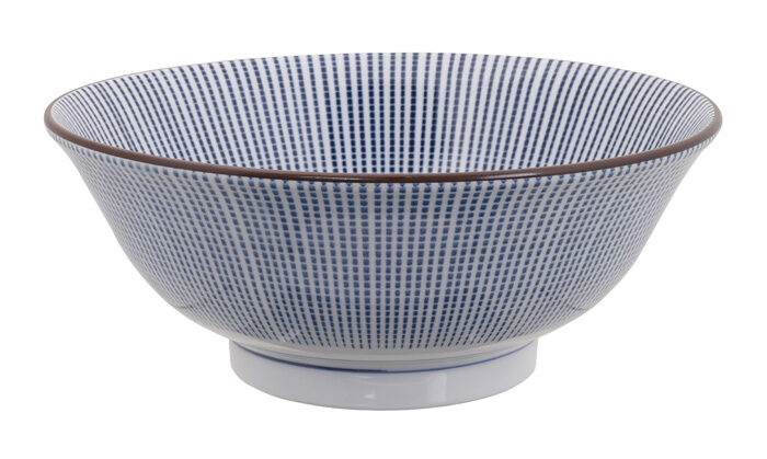 Bol Bleu / Blanc - Sendan Tokusa - 21,2 x 8,3 cm 1400 ml