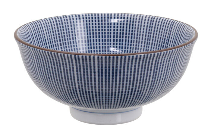 Bol Bleu / Blanc - Sendan Tokusa - 11,8 x 5,5 cm 300ml