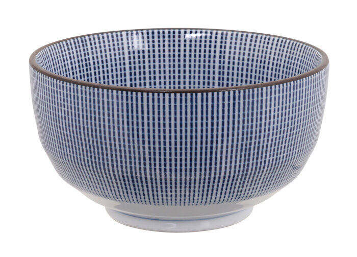 Bol Bleu / Blanc - Sendan Tokusa - 12,8 x 6,8 cm 500 ml