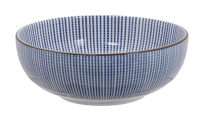Bol Bleu / Blanc - Sendan Tokusa - 15 x 5,5 cm 600 ml