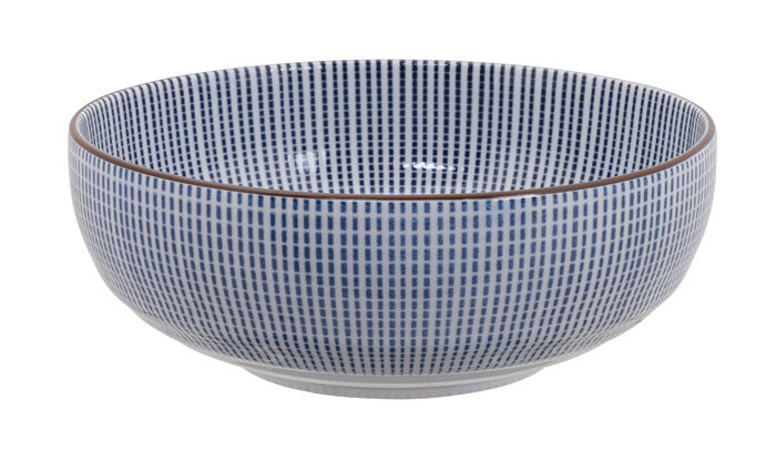 Bol Bleu / Blanc - Sendan Tokusa - 17,8 x 6,6 cm 900 ml