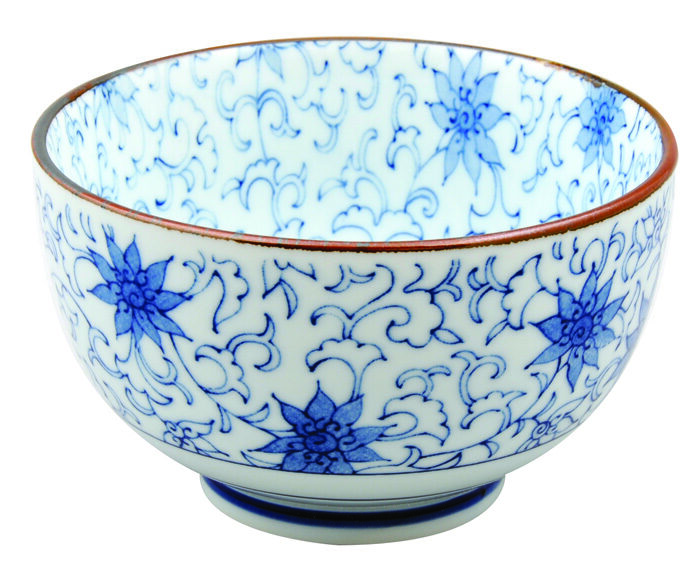 Bol Bleu / Blanc - Bols Mixtes - 12,7 x 7,5 cm