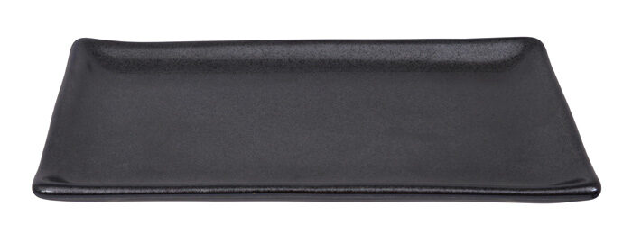 Assiette rectangulaire noire mate - Tetsu Kessho Matte - 21,5 x 12,5 cm