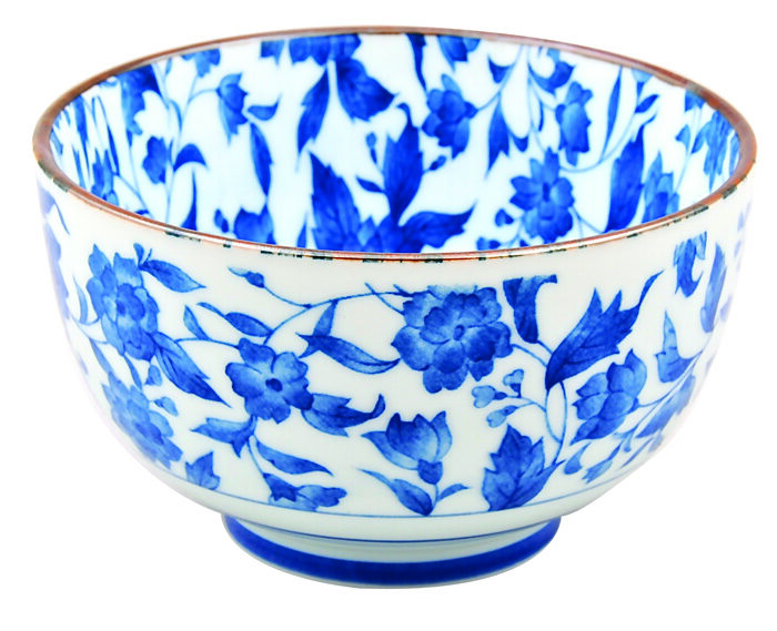 Bol Bleu / Blanc - Bols Mixtes - 12,7 x 7,5 cm 500 ml