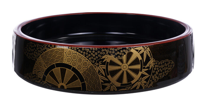 Noir Sushi Oke Kaza - Laque - 25 x 6 cm
