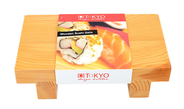 Sushi en bois Geta - ustensiles en bois - 21 x 12 x 6 cm