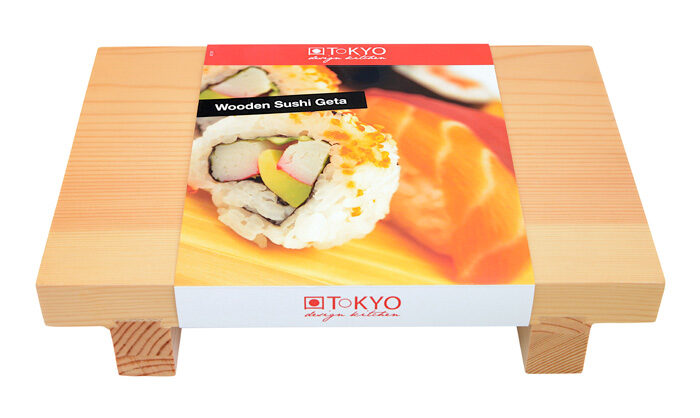 Sushi en bois Geta - ustensiles en bois - 27 x 18 x 6 cm