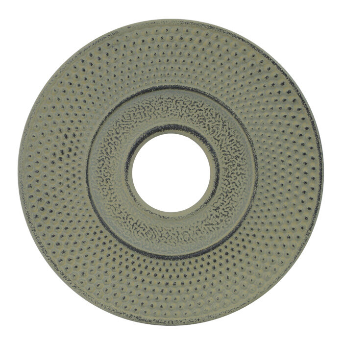Soucoupe à théière grise en fonte - 14cm