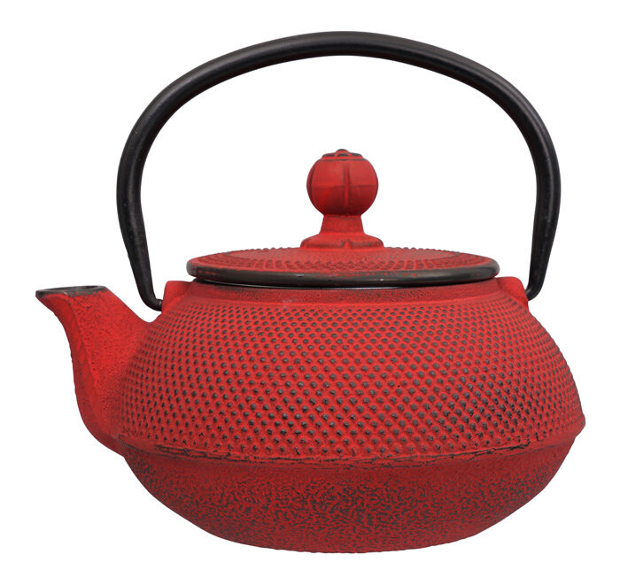 Théière rouge en fonte - fonte - 600ml