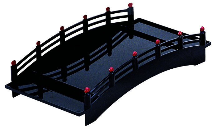 Pont noir - Laque - 43 x 21,5 x 11 cm