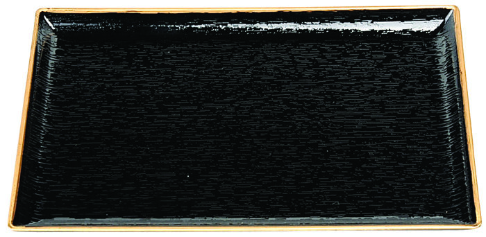 Assietteau Noir - Laque - 19 x 14 cm