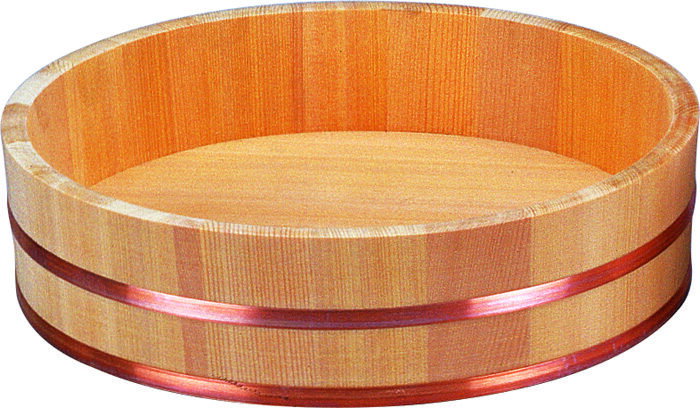 Hangiri à sushi en bois - articles en bois - 60 cm