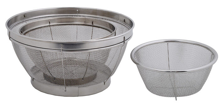 Paniers à passoire en acier - 15/19 / 25cm - Set de 3
