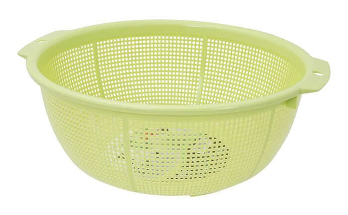 Assietteau perforé en plastique vert - 28 x 10,8 cm