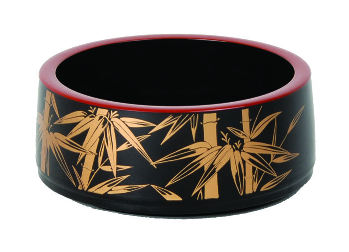 Sushi noir Oke Kaza - laque - 16 x 6 cm