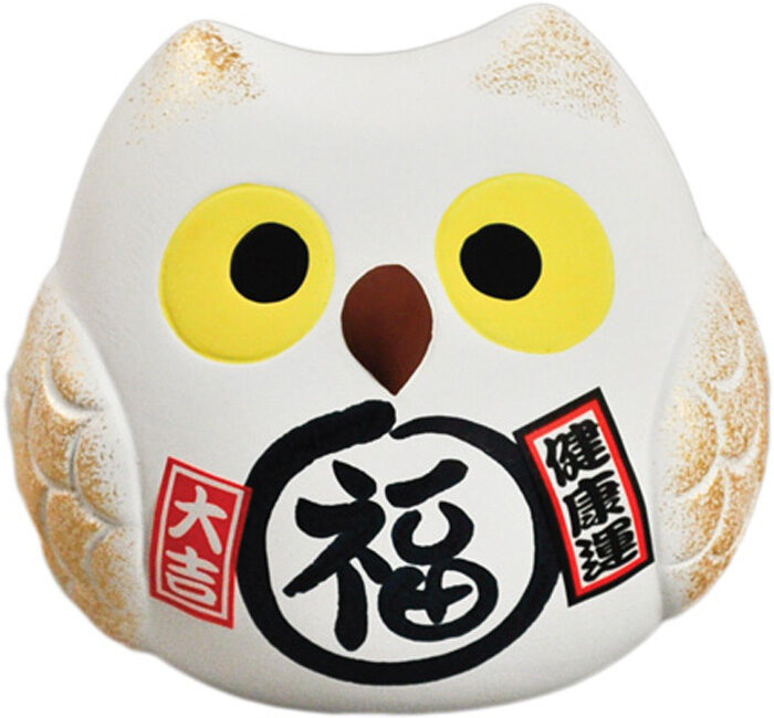 Figurine Hibou chanceux - 10 cm
