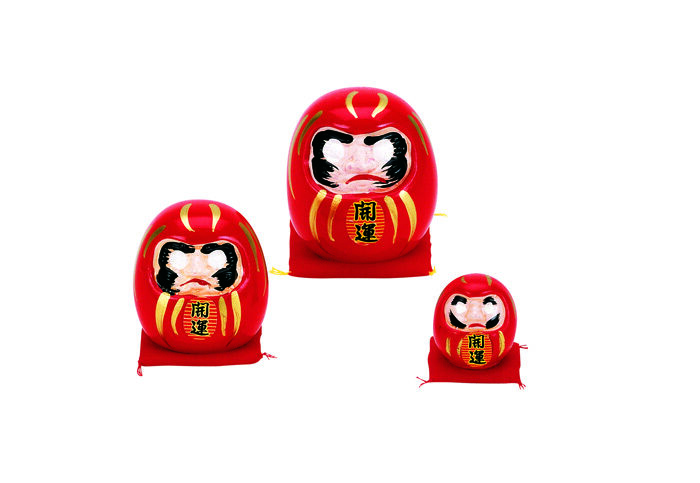 Poupée Daruma Rouge - 6 cm