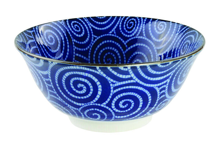 Bol Bleu / Blanc - Bols Mixtes - 14,8 x 6,8 cm 500 ml