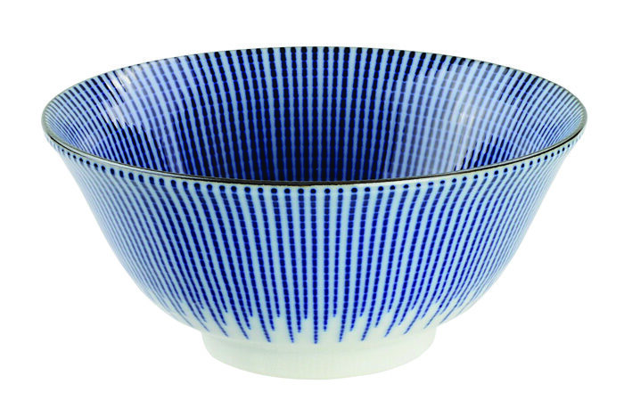 Bol Bleu / Blanc - Bols Mixtes - 14,8 x 6,8 cm 500 ml