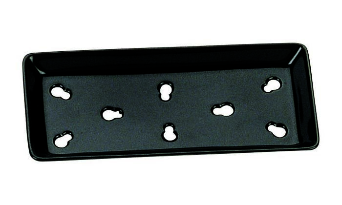 Plaque de refroidissement pour sushi noir - 20,5 x 9,5 cm