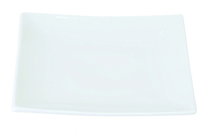 Assiette carrée Blanc - Série Blanc - 20,5 x 20,5 cm