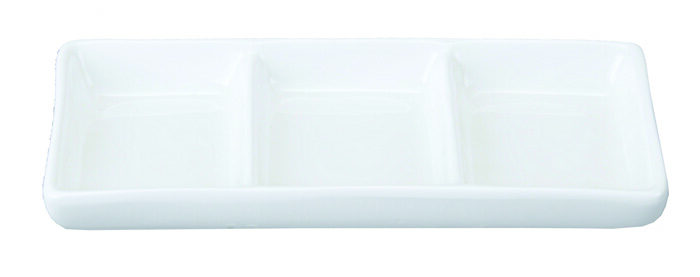Planche à sauce Blanc - Série Blanc - 3 pièces - 20,5 x 8,25 cm
