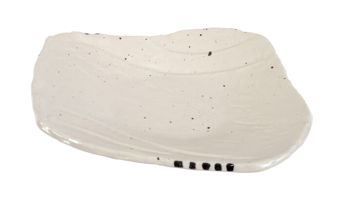 Assiette Blanc - Grande assiette - 21 x 17 cm