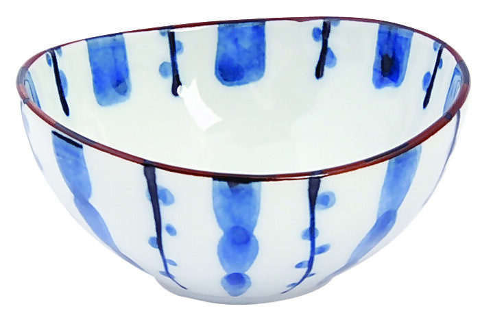 Bol Bleu / Blanc - Bols Mixtes - 10,5 x 5 cm 150 ml