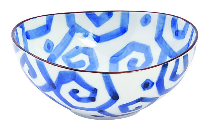 Bol Bleu / Blanc - Bols Mixtes - 16 x 7 cm 500 ml